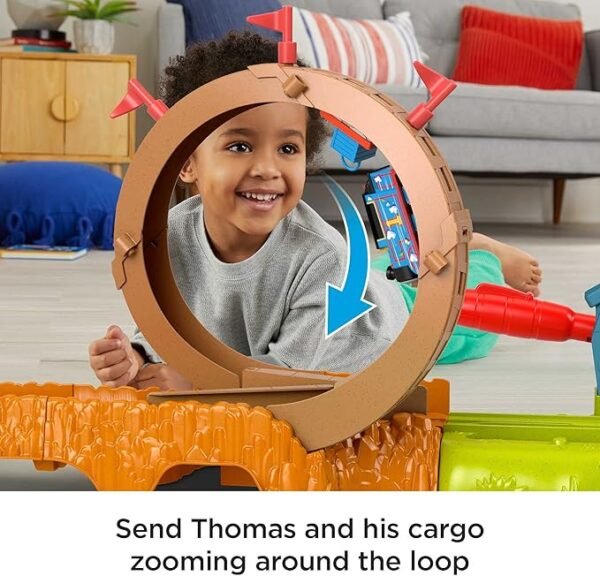 Thomas & Friends Launch & Loop Maintenance Yard Toy Train Set With Motorized Thomas HHN25 - Image 4