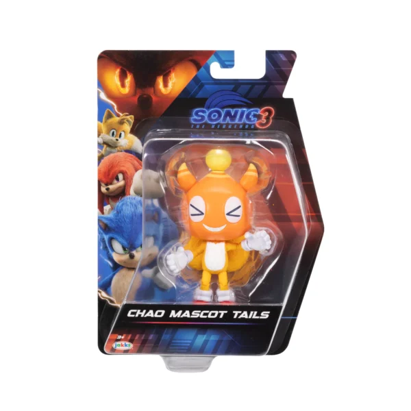 Sonic The Hedgehog Sonic 3 Movie 5-Inch Chao Mascot Tails Action Figures (424014) - Image 3