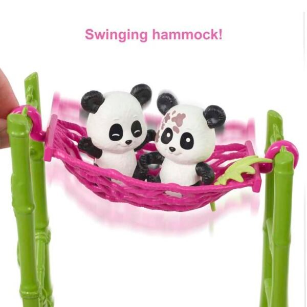 Barbie Panda Care And Rescue Playset With Doll, Plus Color Change Feature HKT77 - Image 5