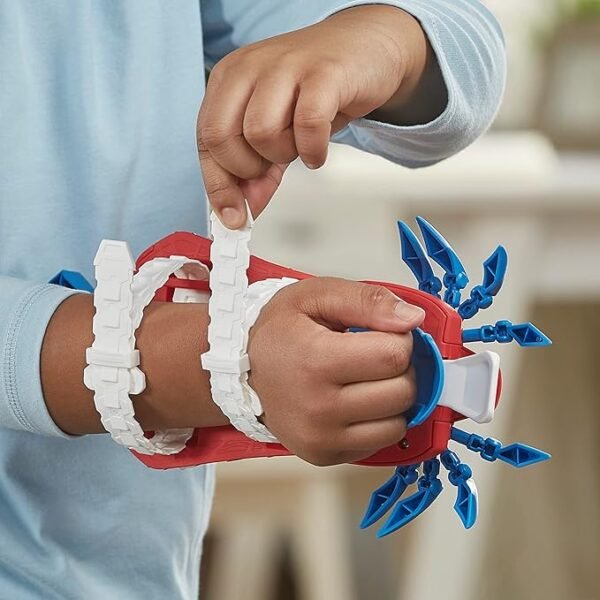 Marvel Mech Strike Mechasaurs Spider-Man Arachno Blaster, NERF Blaster with 3 Darts F6677 - Image 5