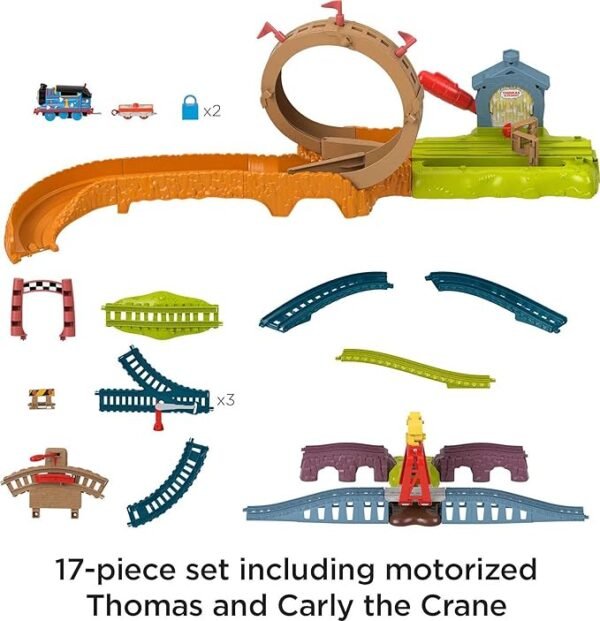 Thomas & Friends Launch & Loop Maintenance Yard Toy Train Set With Motorized Thomas HHN25 - Image 6