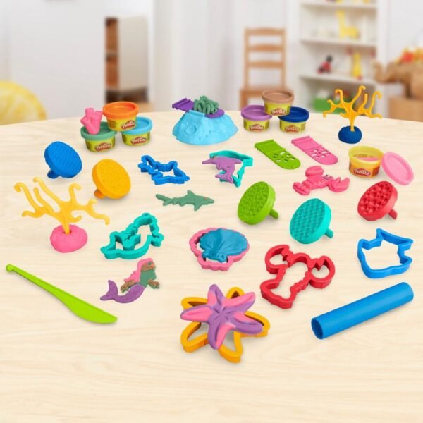 Play-Doh Imagine Underwater Set with 20 Underwater-Themed Tools, Kids Toys F8163 - Image 6