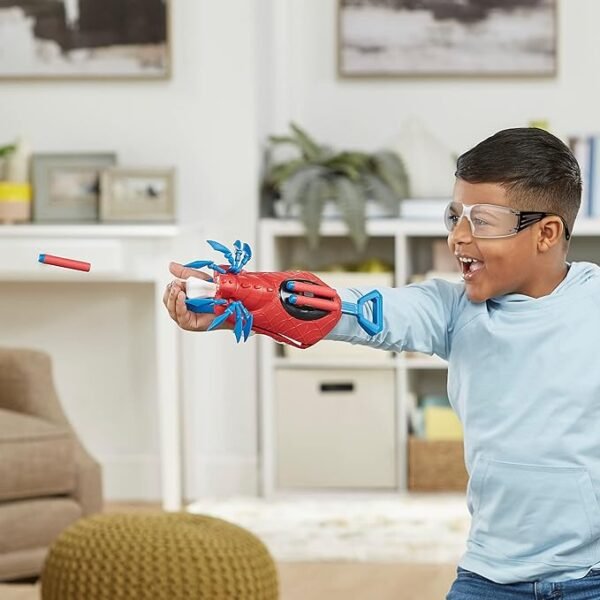 Marvel Mech Strike Mechasaurs Spider-Man Arachno Blaster, NERF Blaster with 3 Darts F6677 - Image 6