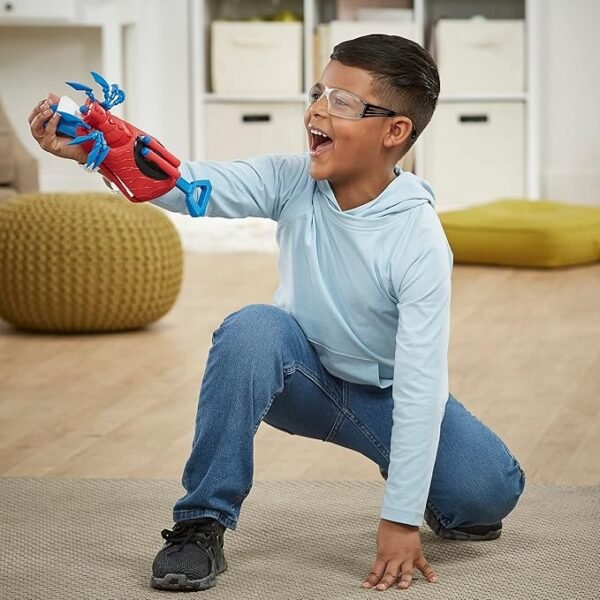 Marvel Mech Strike Mechasaurs Spider-Man Arachno Blaster, NERF Blaster with 3 Darts F6677 - Image 7