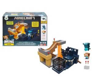 Minecraft Mini Mode Rise Of The Warden Playset, 2 Minis, Steve & Warden Figures & Dlc Code HXT72
