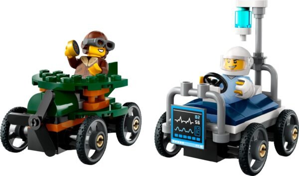 LEGO CITY AIRPLANE VS. HOSPITAL BED RACE CAR PACK (60459) - Image 2