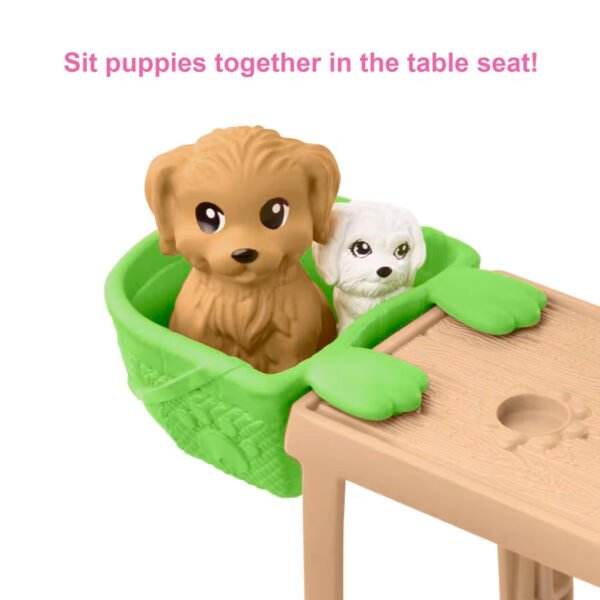 Barbie Chelsea Doll And Accessories, Skatepark Playset With 2 Puppies And 15+ Pieces HJY35 - Image 4