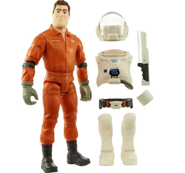 Lightyear Toys Disney Pixar Space Ranger Gear Buzz XL-01 Figure with Uniform & Tool Accessories, Authentic Detail, 14 Posable Joints HHK11