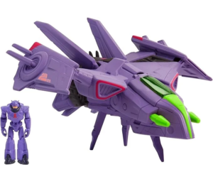 Mattel Lightyear Toys Disney Pixar Hyperspeed Series Zurg Fighter Ship 9.25 Inches Long Authentic Detail, with Zurg Figure 2.25 Inches Tall HHJ61
