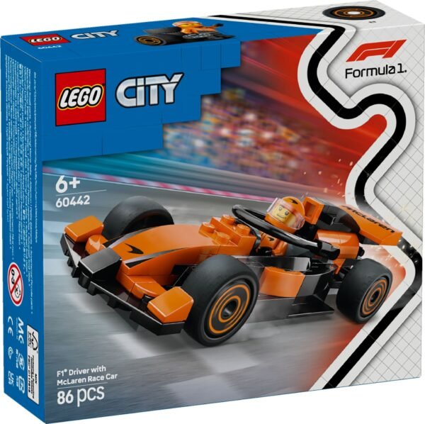 LEGO CITY F1 DRIVER WITH MCLAREN RACE CAR (60442)
