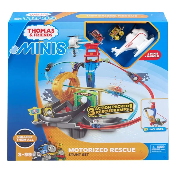 Thomas & Friends MINIS Rescue-Themed Playset with Action-Packed Stunt Tracks FXT29 - Image 2