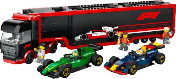 LEGO CITY F1 TRUCK WITH RB20 & AMR24 F1 CARS (60445) - Image 2