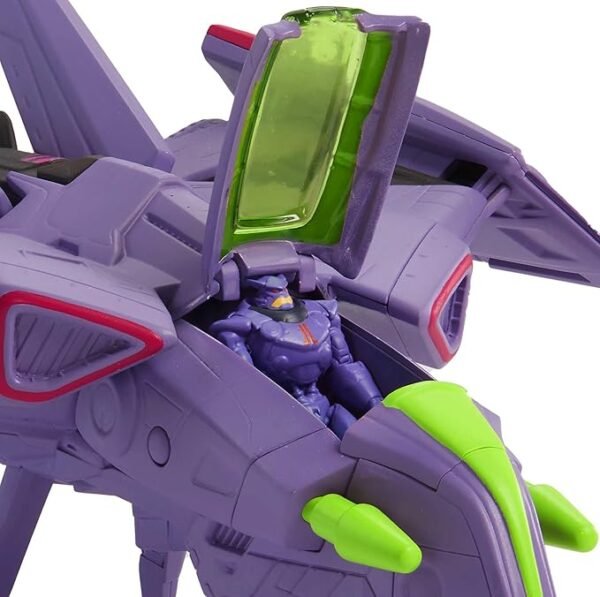 Mattel Lightyear Toys Disney Pixar Hyperspeed Series Zurg Fighter Ship 9.25 Inches Long Authentic Detail, with Zurg Figure 2.25 Inches Tall HHJ61 - Image 4