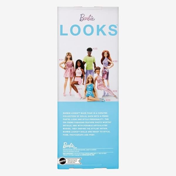 Barbie Looks No. 23 Collectible Doll With Ash Blonde Hair And Modern Y2K Fashion HRM15 - Image 6