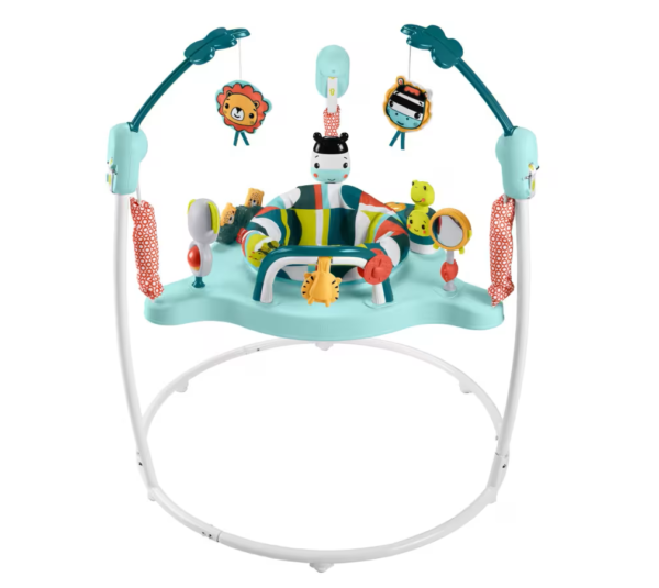 Fisher-Price Colorful Corners Jumperoo Baby Activity Center With Lights Music And Sounds HNX59