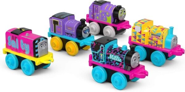 Thomas & Friends Minis Toy Trains with Sweet Glow-in-The-Dark Features, Multi-color FVJ71 - Image 3