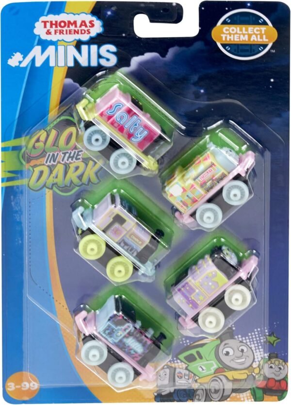 Thomas & Friends Minis Toy Trains with Sweet Glow-in-The-Dark Features, Multi-color FVJ71 - Image 5