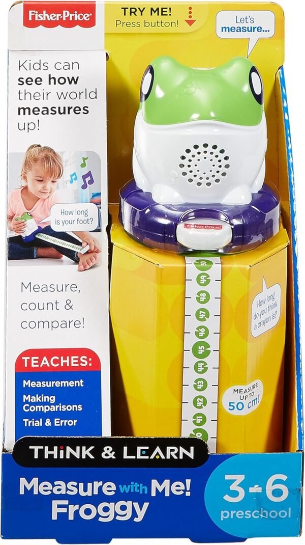 Fisher-Price Think & Learn Measure with Me! Froggy Tape Measure FDM99 - Image 5