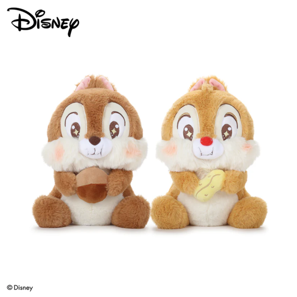 Disney 9" Fluffy Sunny Collection - Chip | Dale
