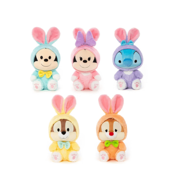 Disney 10" Bunny Collection Plush Series | Mickey Mouse | Minnie Mouse | Stitch | Chip | Dale