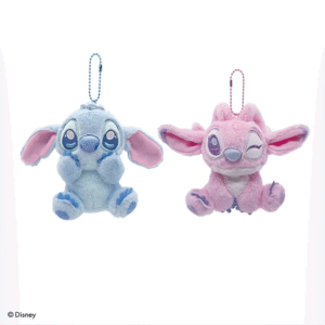 Disney 4" Cream Collection Plush Keychain - Stitch | Angel