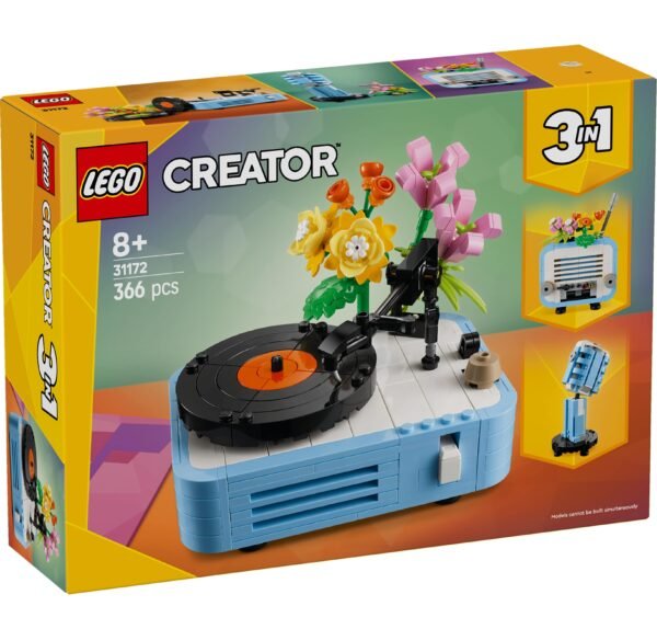 LEGO CREATOR RECORD PLAYER WITH FLOWERS (31172)