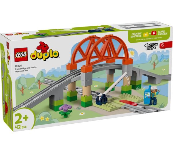 LEGO DUPLO TRAIN BRIDGE AND TRACKS EXPANSION SET (10426)