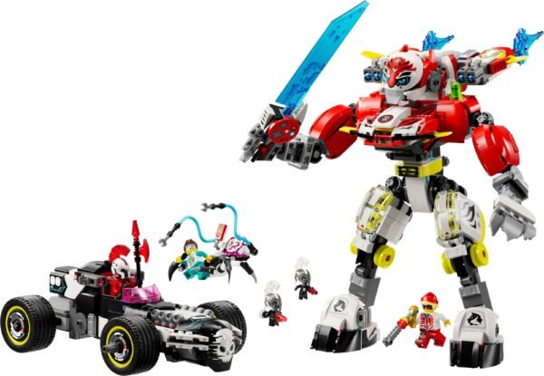 LEGO DREAMZ COOPER'S TIGER MECH & ZERO'S HOT ROD CAR (71497) - Image 2