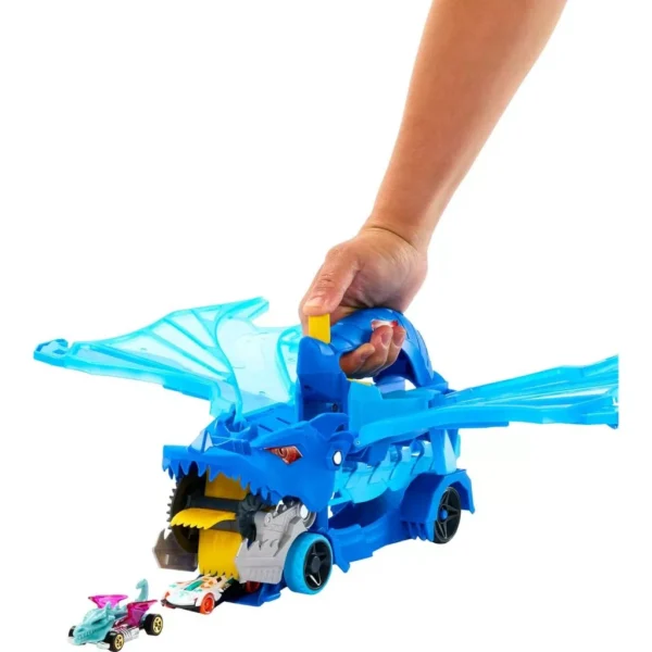 Hot Wheels City Ultimate Dual Dragon Transporter Playset JKJ79 - Image 2