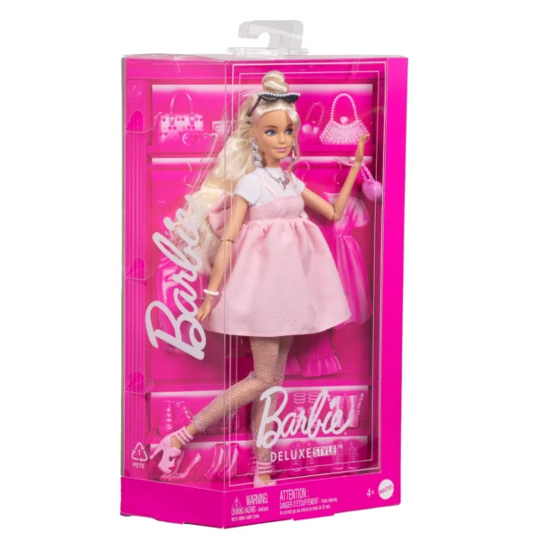 Barbie Deluxe Style Doll #3 in Pastel Pink Barbiecore Dress HYV27 - Image 6