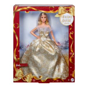Barbie 2025 Holiday Barbie Doll 5 JBJ00