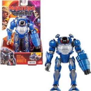 Masters Of The Universe Combat Ready Roboto Figure Toy, 5.5 Inch Twist & Release Quick Draw JKJ01