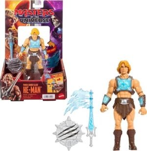 Masters Of The Universe He-Man Power Sword Slash Feature Figure Toy, 5.5 Inch Twist & Release Action JKJ02
