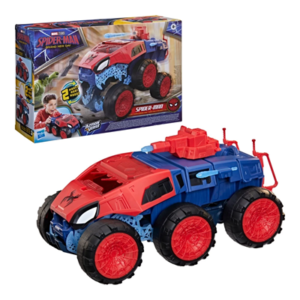 Marvel Spider-Man: Brand New Day 2-In-1 Super Chompin’ Tank, 4.5-Inch Action Figure and Toy Vehicle