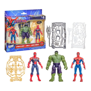 Marvel Spider-Man: Brand New Day ActionVerse Spider-Man, Hulk, and Iron Spider 4.5"" Action Figure Set