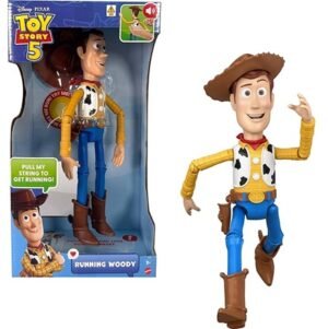 Disney And Pixar Toy Story 5 Running Woody 12 Inch Action Figure, 50 Plus Sounds JKL95