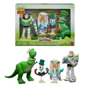 Disney And Pixar Toy Story 5 Play Scale Figures: Buzz Lightyear, Rex, Mr. Potato Head, Bo Peep. Wedding scene. Ages 3+.  JKV22