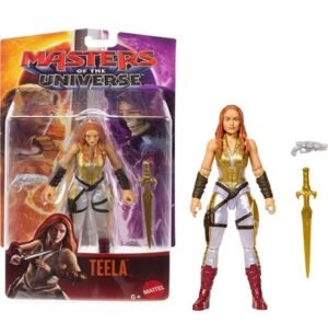 Masters Of The Universe 2026 Movie Teela 5.5 Inch Action Figure Heroine Toy & Sword, Camila Mendes JKH90