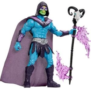 Masters Of The Universe Skeletor Havoc Staff Attack Feature Figure, 5.5 Inch Twist & Release Toy JKJ00