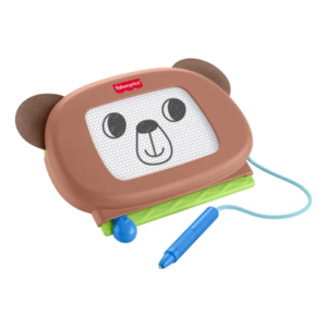 Fisher-Price Friendship Forest Doodle Pro Brown Bear, Magnetic Writing & Drawing Tablet For Kids JKD51